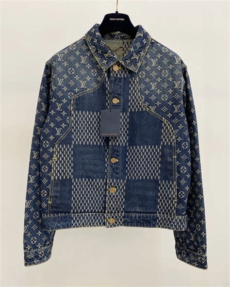 louis vuitton damier winter jacket|ladies damier denim jacket.